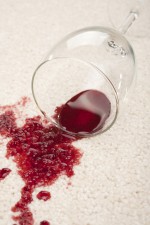 Spilled Red Wine on Carpet 